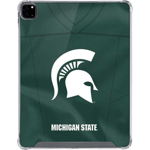 Michigan State University Green Jersey iPad Pro 12.9in (2020) Clear Case